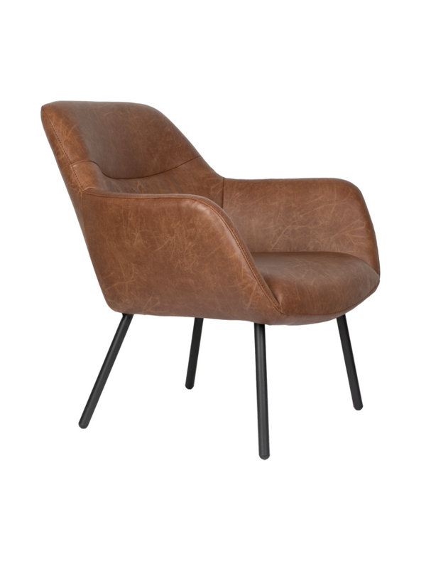 Fauteuil d'appoint en cuir Vegan