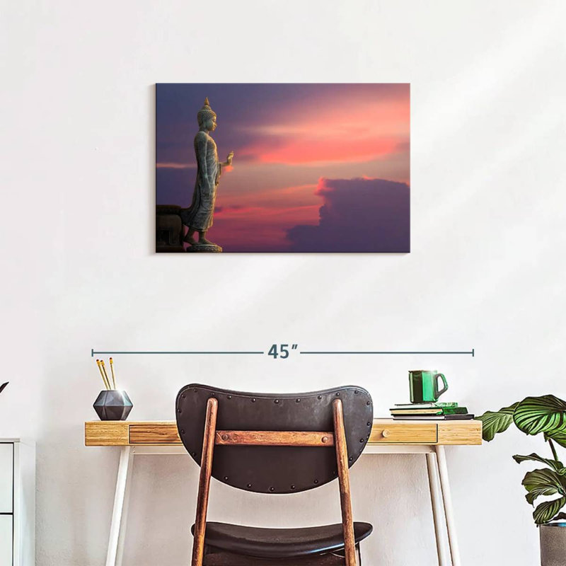 Adella Sunset Sky Buddha, 20" H x 30" W