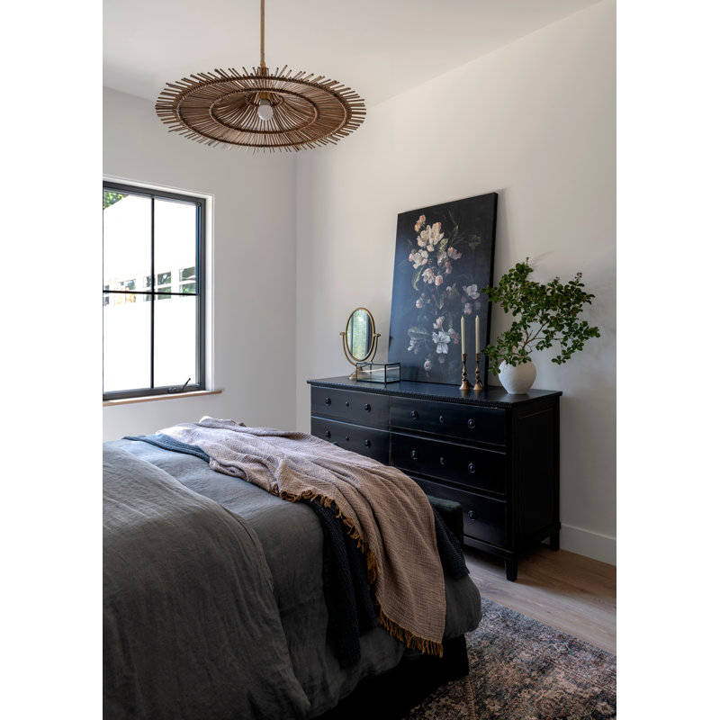 Luminaire suspendu 1 lumière Costa Mesa, H 10 po x l 31,25 po