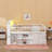 Queen Low Loft Bed With Storage Headboard And LED Lighting, Wooden Loft Bed Frame With Storage Shelves-1972942115