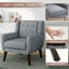 Stephanny 73.7 Cm Wide Tufted Velvet Armchair-38667765