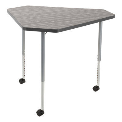 Structure Series Diamond 41" x 36" Adjustable Height Mobile Collaborative Activity Table with Casters