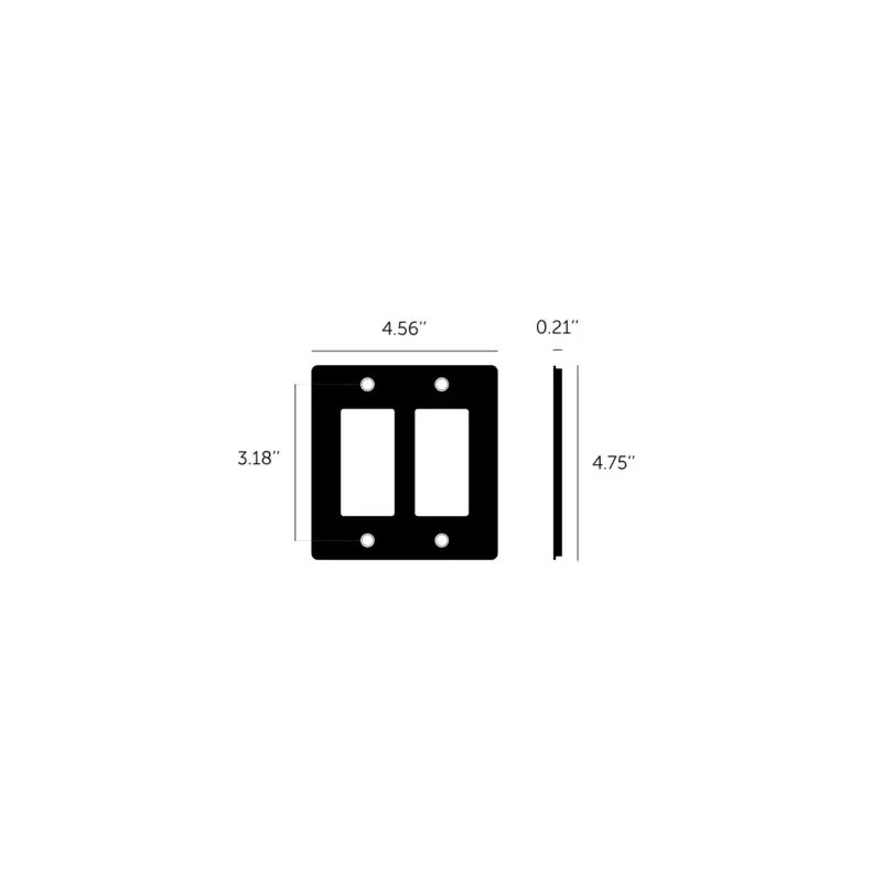 2G Plate / Non-Logo, Black