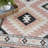 Lajeune Southwestern Machine Washable Area Rug in Beige-1435336731