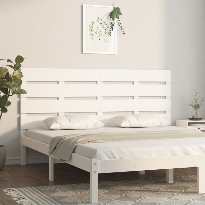 Santini Solid Wood Headboard, White, 180 x 80 cm