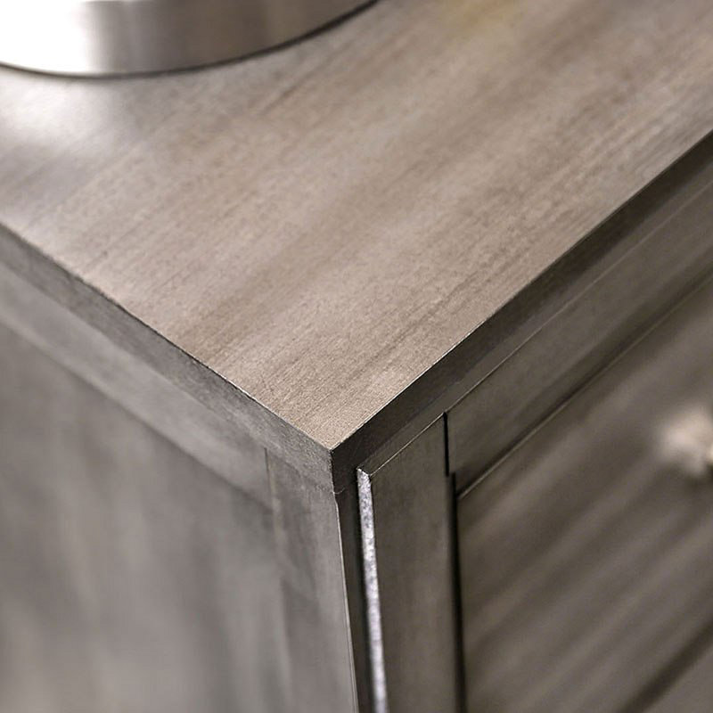 Magnifique table de chevet 1pc, Gris