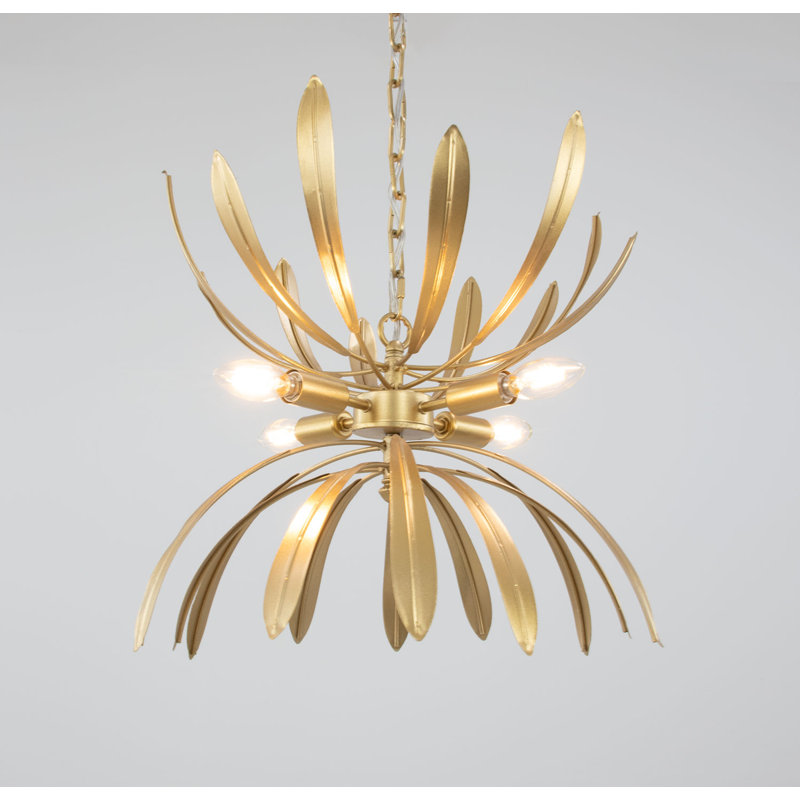 Lilly 4 - Light Chandelier, Gold