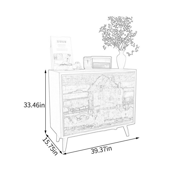 Armoire de rangement en pin