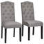 52 cm H Upholstered Linen Dining Chair