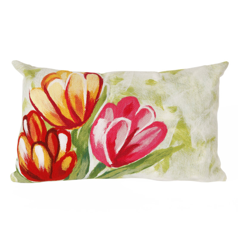 Floral Outdoor Throw Pillow