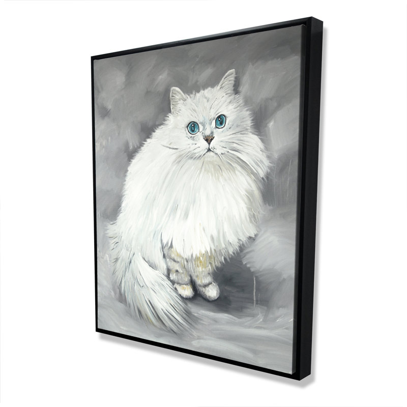 Chinchilla persan sur toile, félin, décoration intérieure