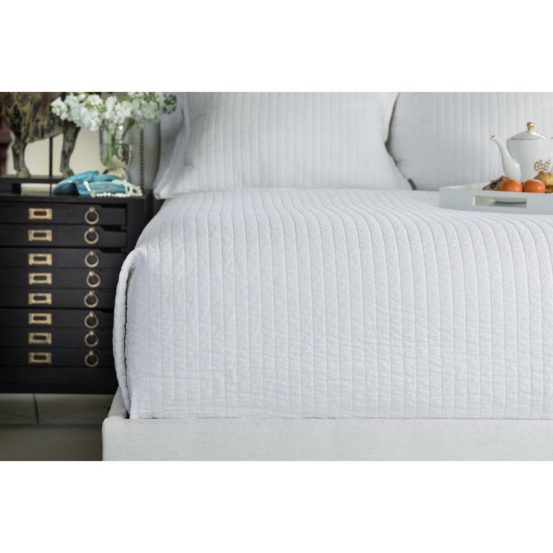 Tessa Coverlet, White, King Coverlet