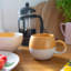 Nicola Spring - Dipped Stoneware Sphere Mugs - 340ml - Set of 4-99079448