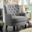 Chaise d'appoint rembourrée avec coussin moelleux Mid-Century-128598114