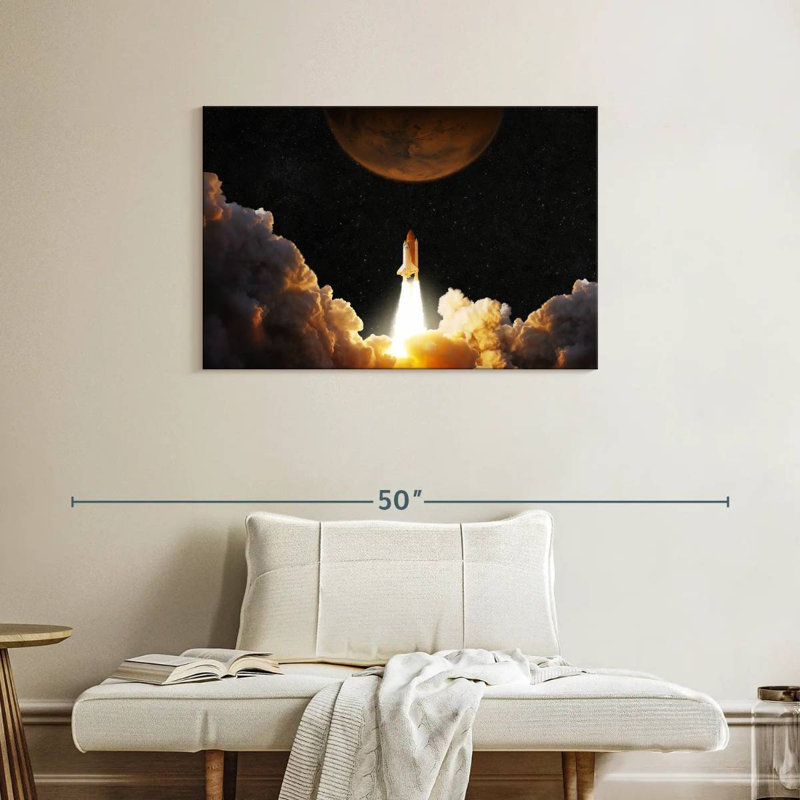 Oberle Rocket Launch, 24" H x 36" W