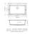Quartz Kitchen Sink - 33X22" Black Granite Composite Drop In Kitchen Sink-117060702