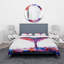 Ensemble de housse de couette moderne coloré en polyester microfibre Impressionist On A White-66389576