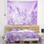 Tapisserie de fond lavande en polyester mauve avec accessoires suspendus inclus-28489458