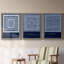 Indigo Tile IV - ensemble de 3 impressions sur toile encadrées-1875451994-1875451999