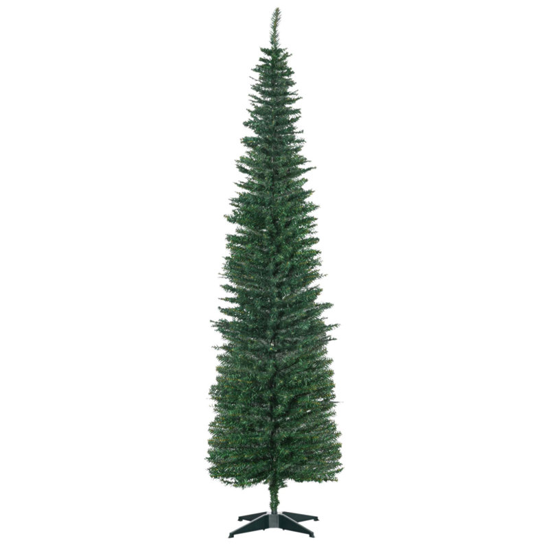 Arbre de Noël 7 pi avec 499 pointes réalistes et support en plastique durable pour une installation et un rangement faciles