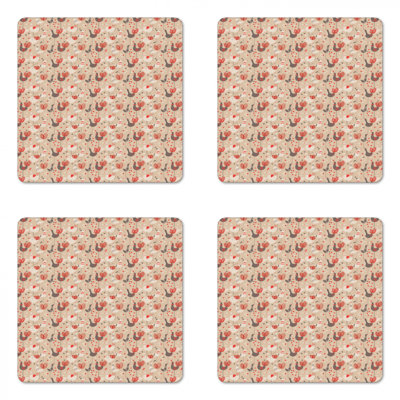 Square 4 Piece Coaster Set