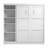 Arlex Storage Murphy Bed, Space-Saving Wall Bed for Multipurpose Room-769010808-787296704