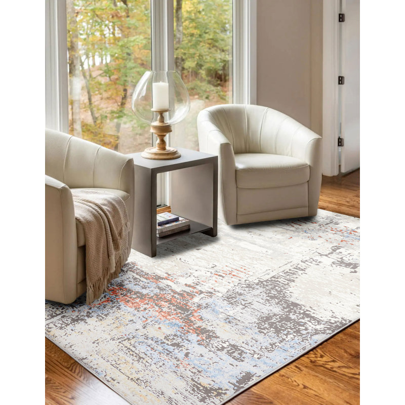 Arlo Ivory Rug, Rectangle 5' x 8'