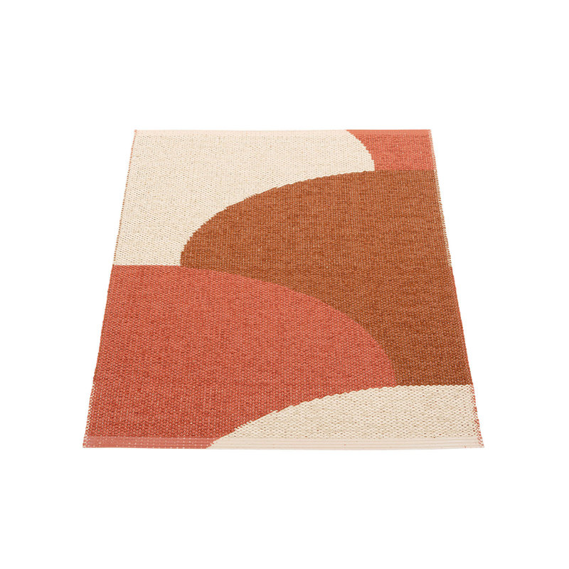 Rug HILL Brick/Rust/Cream 2.25 x 6 ft, Rectangle 2'4" x 3'