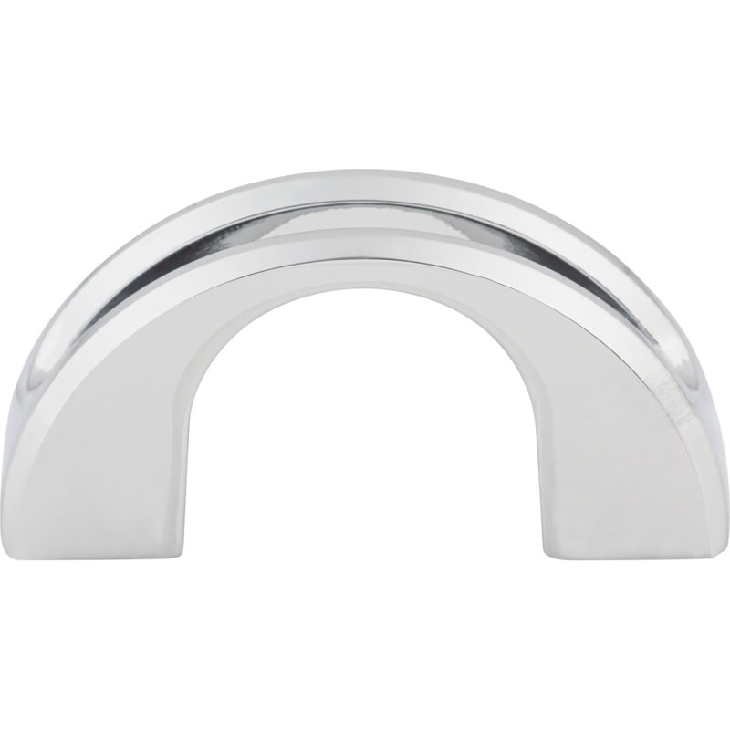 Tango U 1 1/4" Center to Center Finger pull, Polished Chrome