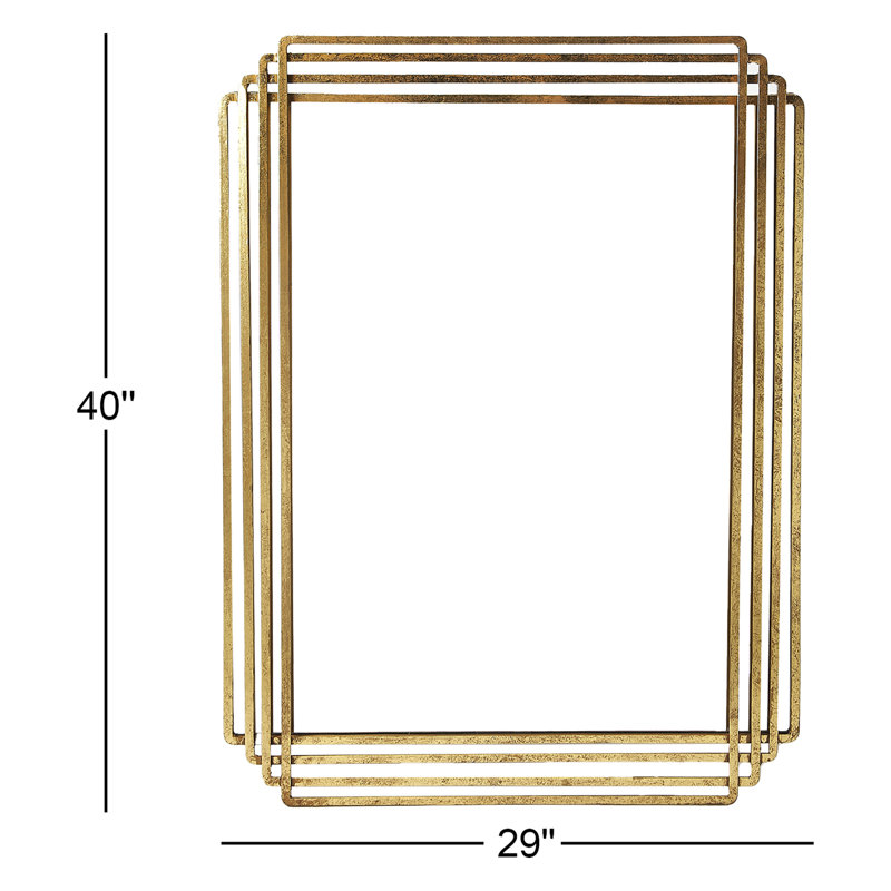 Uptown Rectangular Wall Mirrored