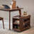 Modern Minimalist Natural Colour Black Walnut Wood Sofa Multifunctional Movable Side Table
