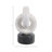 Modern Marble Link Figurine For Living Room Decoration - Decorative Statue For Shelf Accent Or Home Decor - 9", White & Gray