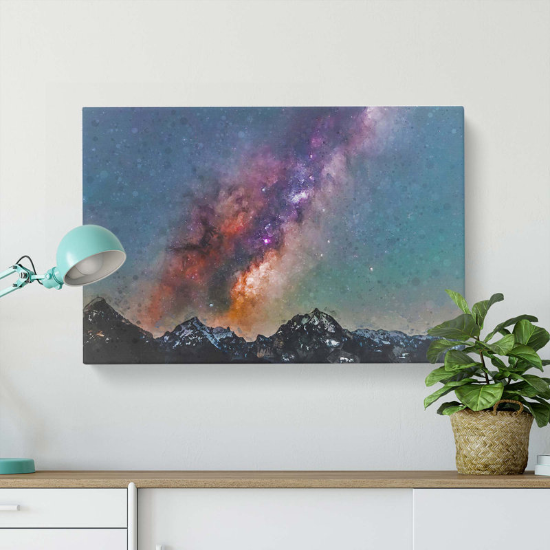 Colourful Stars Over Austria In Abstract - Wrapped Canvas Print, 60cm H x 91cm W x 3cm D