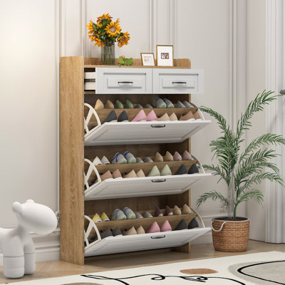 18 Pair Shoe Storage Cabinet