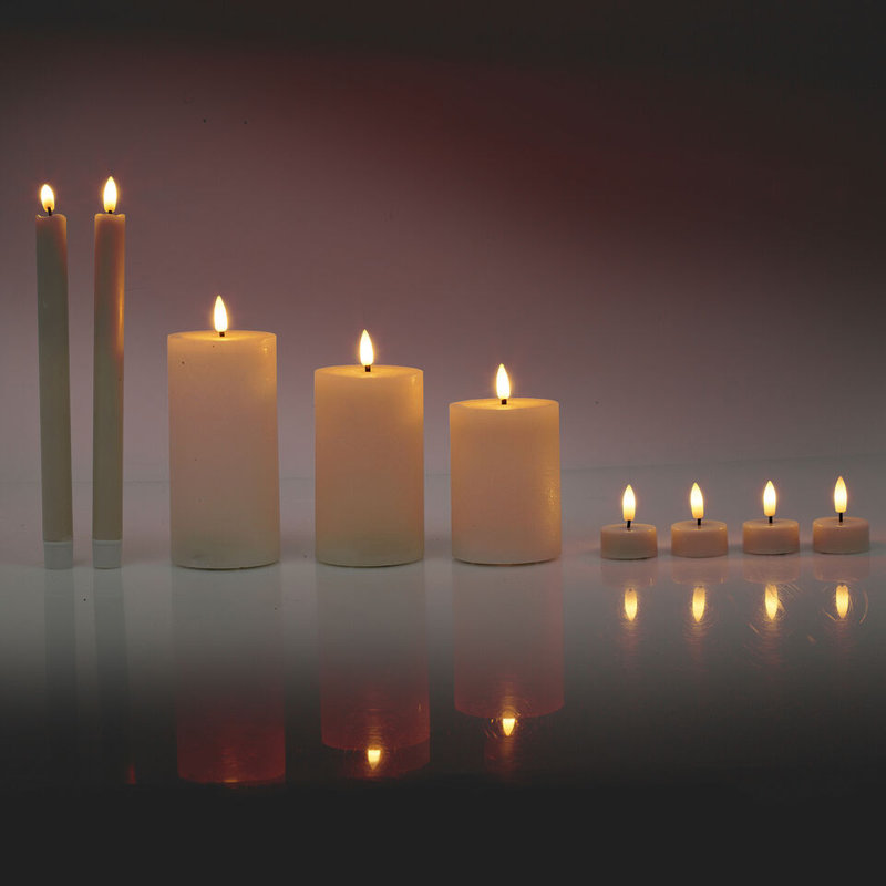 Anjani Unscented Flameless Pillar Candle