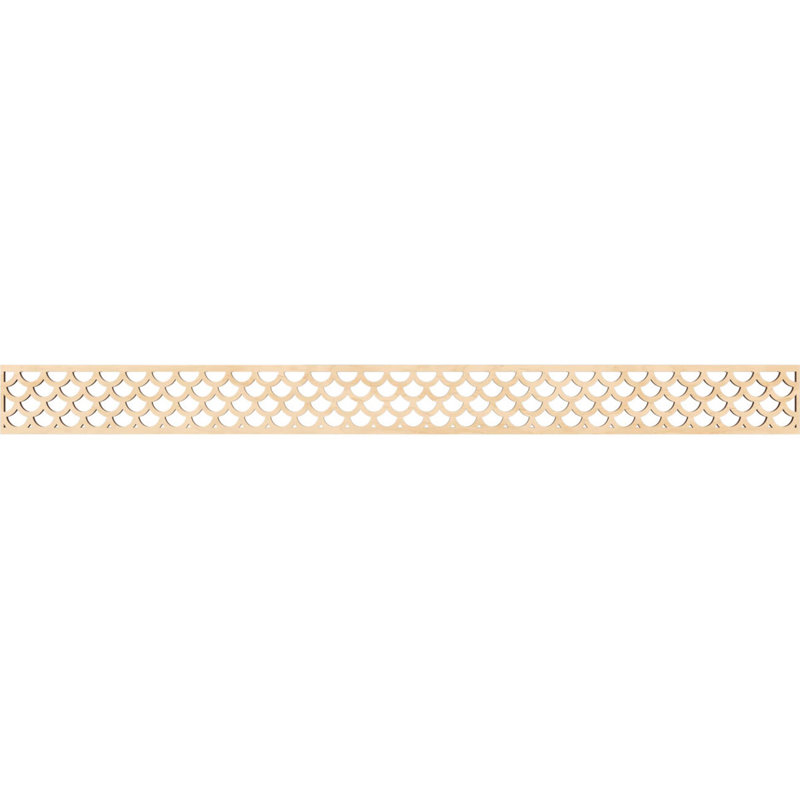 46 3/8"W x 4"H x 1/4"T Hudson Fretwork Moulding, Birch, 4" H x 46.375" W x 0.25" D, Birch