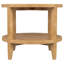 Round Solid Wood Side End Table