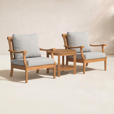 Arizona 2-Person Teak Patio Seating Group