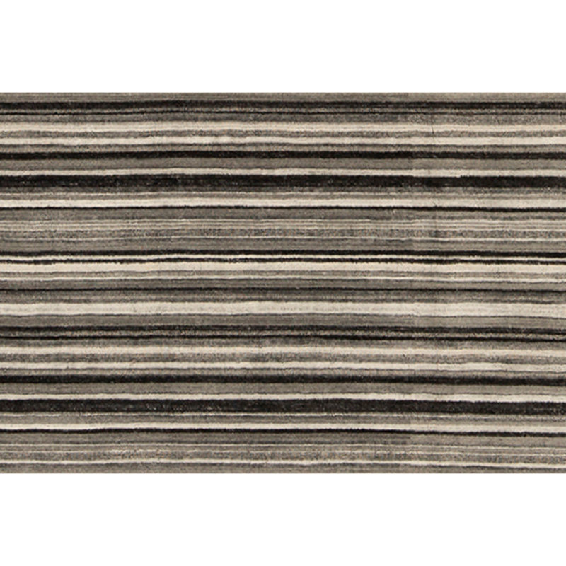 Striped Area Rug in Natural/Silver
