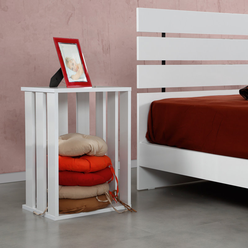Table de chevet Carollo, Blanc