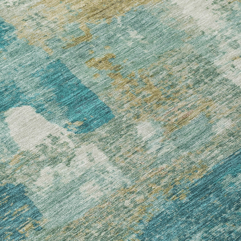 Machine Washable Indoor/Outdoor Meredith ACN2147 Abstract Rug, Rectangle 5' x 7'6"