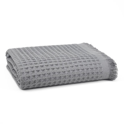 Serviette de bain en coton gaufré Lycia