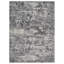 Tapis en polypropylène tissé à la machine Bicknell - argent et ivoire | Design contemporain | Tapis de salon, chambre à coucher-26156562