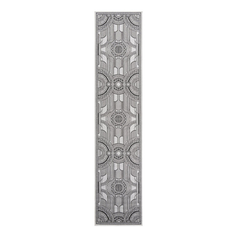 Geometric Indoor / Outdoor Rug, Runner 2'7" x 12'