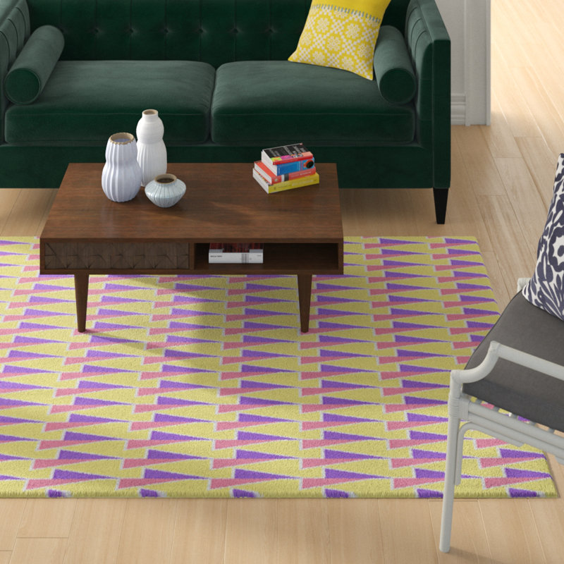 Jordao Geometric Indoor Rug, Rectangle 5' x 7'