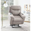 Fauteuil inclinable électrique en microfibre poli Chriki-125912925