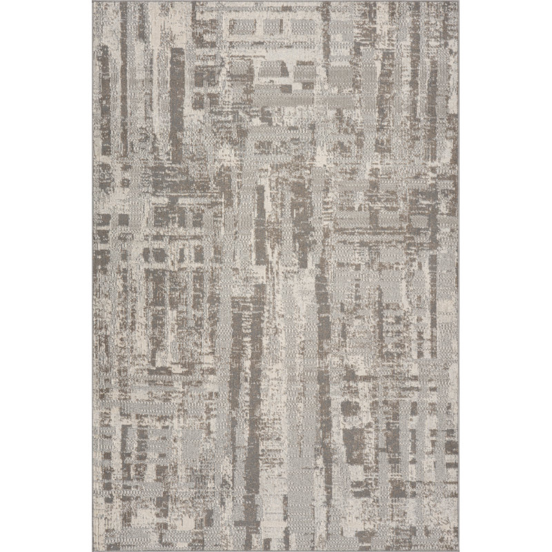  Vivara Rustic Abstract Washable Area Rug, Rectangle 3' x 5'