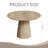 Wooden circular dining table-817645413