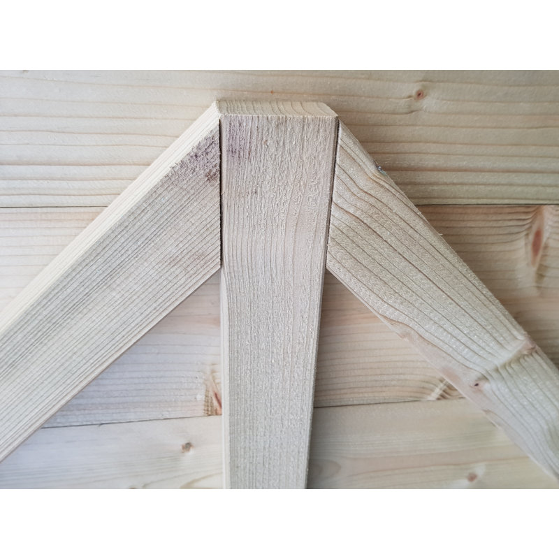 Shiplap Pent Wooden Shed, Right Hand Side, 7 Ft. W x 7 Ft. D