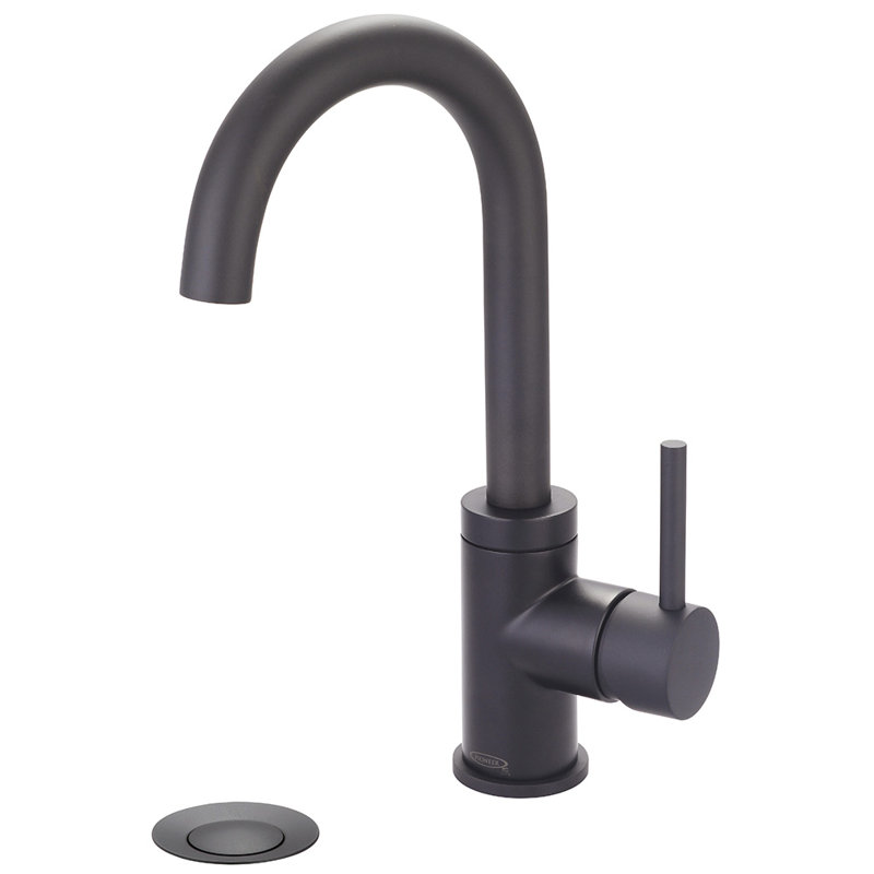 Motegi Single-handle Bathroom Faucet with Drain Assembly, Matte Black